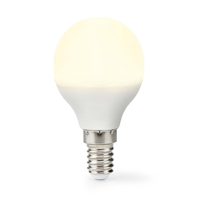 Nedis LED Lamppu E14 | G45 | 4.9 W | 470 lm | 2700 K | Lämmin Valkoinen | Huurrettu | 1 kpl