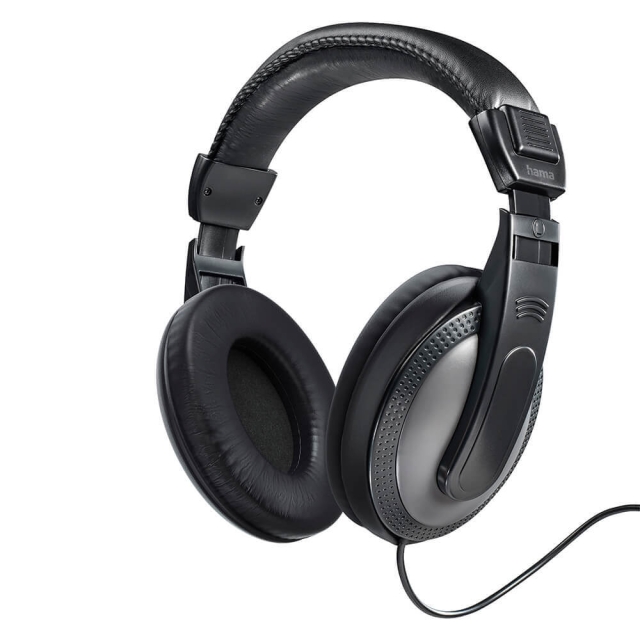 HAMA Headphone Over-Ear Wired Shell Black