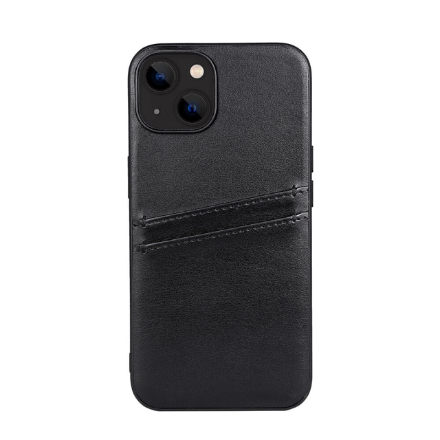 Buffalo Back cover PU 2 card iPhone 13 / 14 6,1" Black
