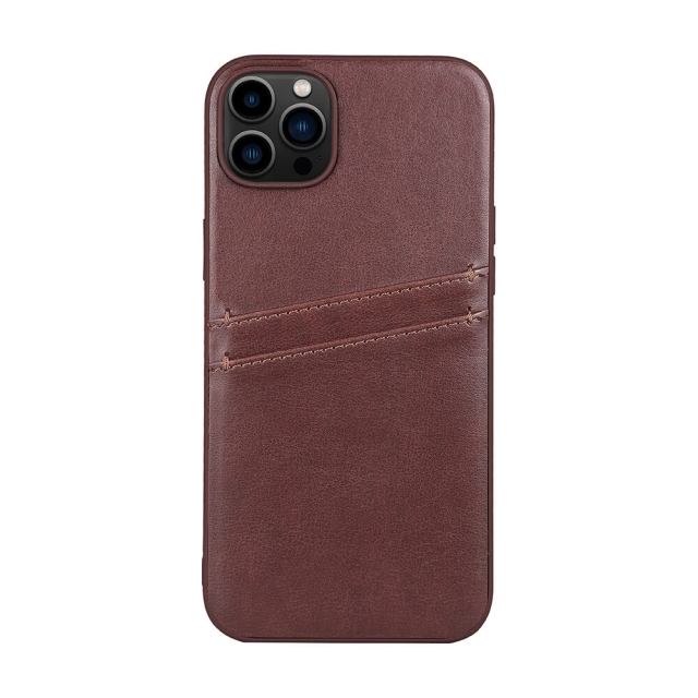 Buffalo Back cover PU 2 card iPhone 14 Plus 6,7" Brown
