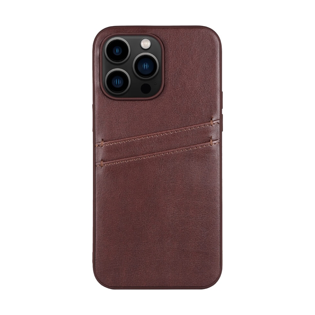 Buffalo Back cover PU 2 card iPhone 14 Pro Max 6,7" Brown