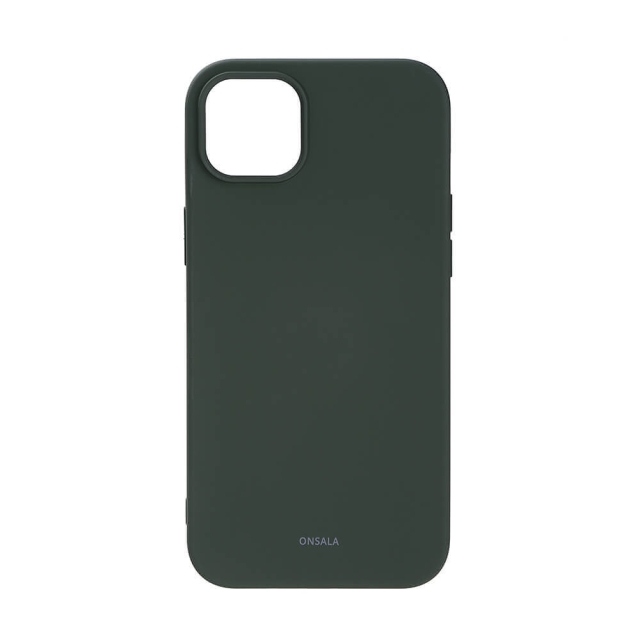 Onsala Suojakuori Silikooni Olive Green - iPhone 14 Plus