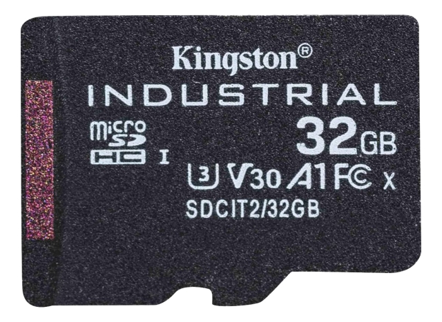 Kingston 32GB microSDHC Industrial C10 A1 pSLC Card + SD Adapter