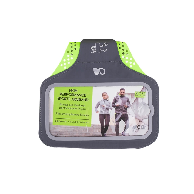 Gear Sport Käsivarsikotelo Premium Universal Small 5" Harmaa/Kelt
