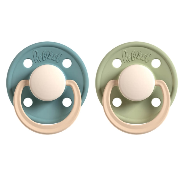 REBAEL Pacifier 2-Pack Size 2 Rainy Pearly Lion / Cloudy Pearly Lion