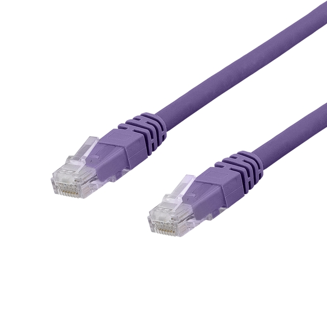 DELTACO U/UTP Cat6a laitekaapeli, Delta-sert., LSZH, 3m, violetti