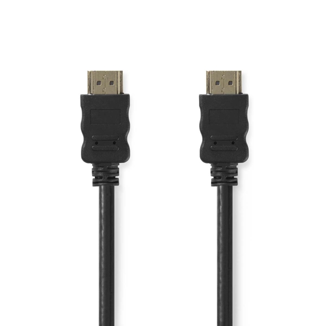 Nedis High Speed HDMI ™ Kaapeli Ethernet | HDMI™ liitin | HDMI™ liitin | 4K@30Hz | ARC | 10.2 Gbps | 7.50 m | Pyöreä | PVC | Musta | Blister