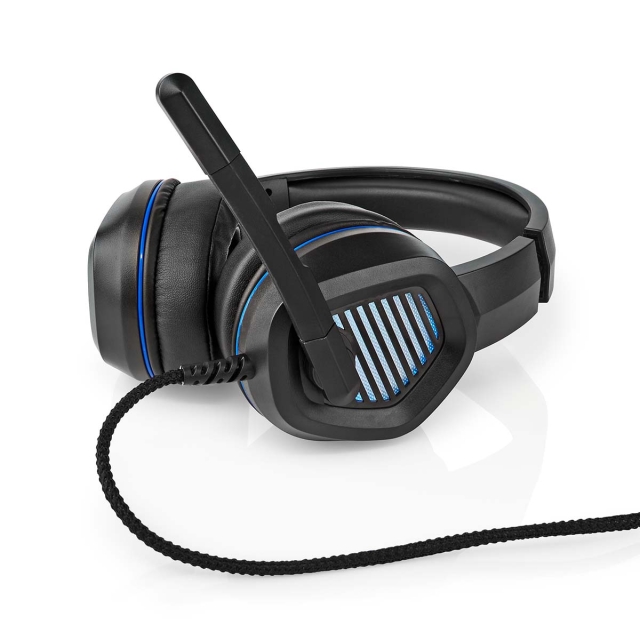 Nedis Peliheadset | Over-Ear-kuulokkeet | Surround | USB Type-A | Kokoontaitettava Mikrofoni | 2.10 m | LED
