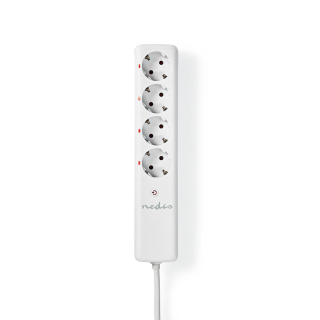 Nedis RF-Pistoke | RF, frequency 433 Mhz | 3680 W | Maadoitettu virtaliitin / Tyyppi F (CEE 7/7) | Valkoinen