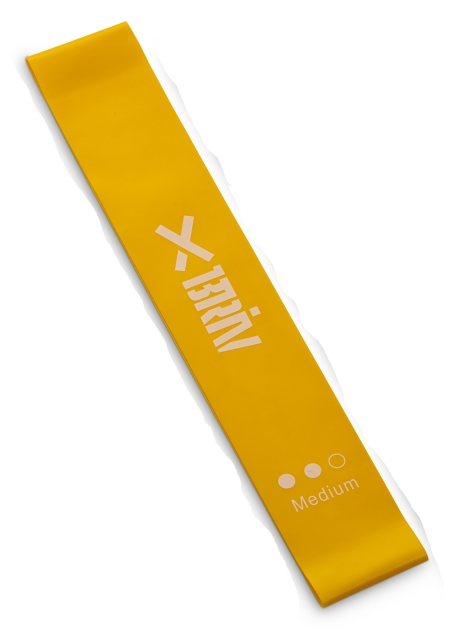 Briv Träningsband Latex 30x5 cm 0,7 mm, Gult