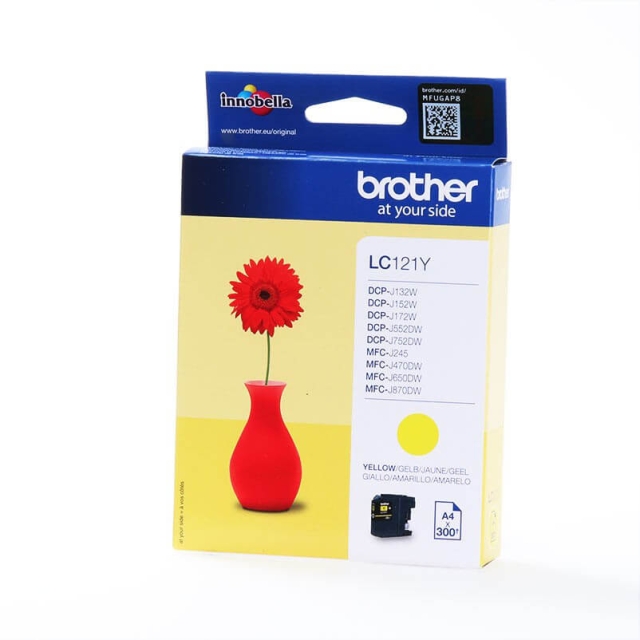 Brother Musteet LC121Y LC-121 Keltainen