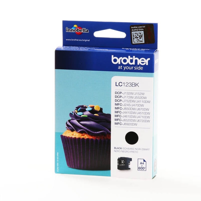 Brother Musteet LC123BK LC-123 Musta