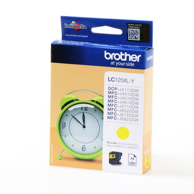 Brother Musteet LC125XLY LC-125XL Keltainen