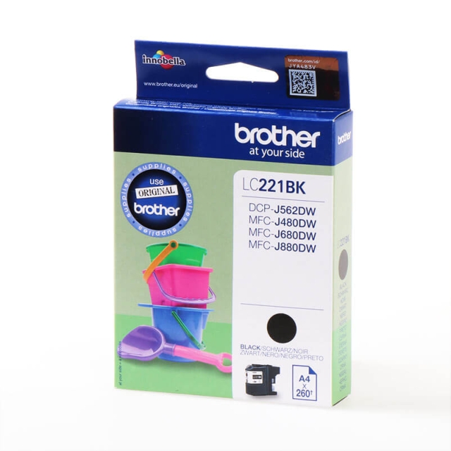 Brother Musteet LC221BK LC-221 Musta