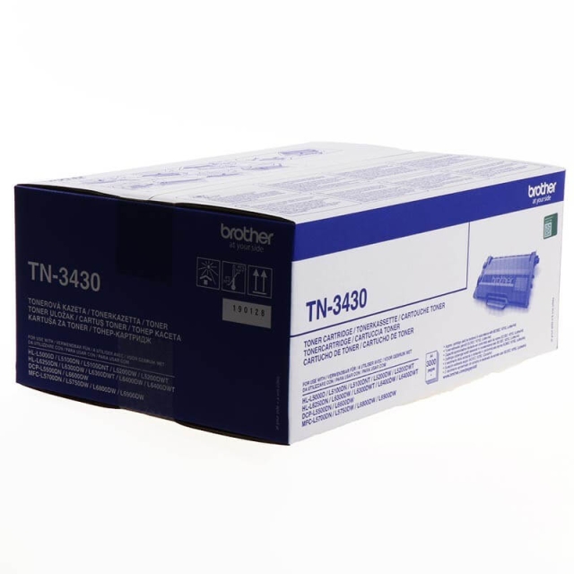 Brother Toner TN3430 TN-3430 Musta