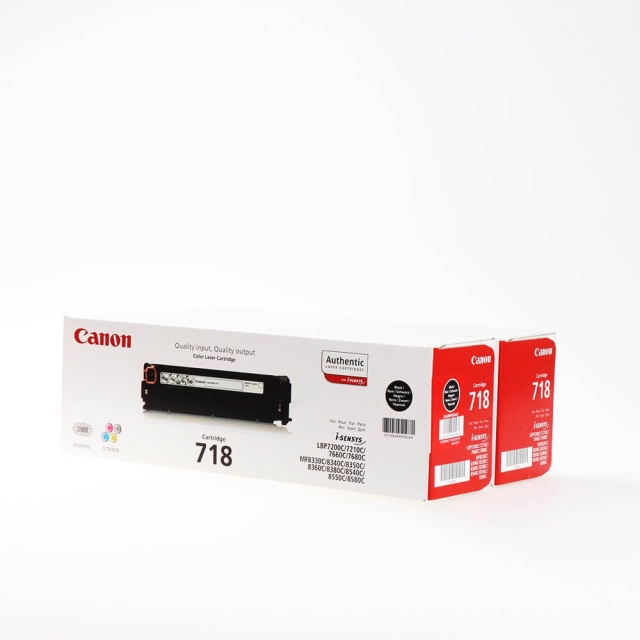Canon Toner 2662B005 718 Musta Twin-pack