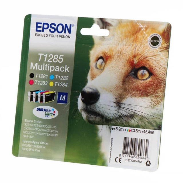 EPSON Musteet C13T12854012 T1285 Multipack Fox