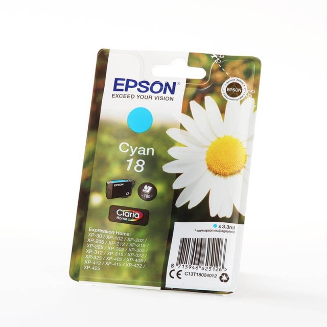 EPSON Musteet C13T18024012 18 Cyan Daisy