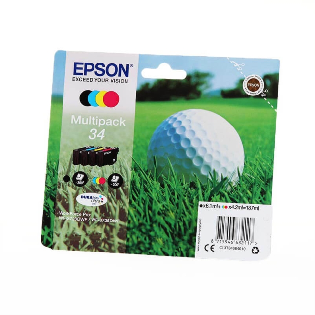 EPSON Musteet C13T34664010 34 Multipack Golf Ball