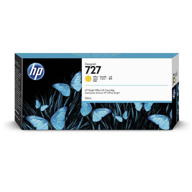 HP Musteet F9J78A 727 Keltainen 300ml