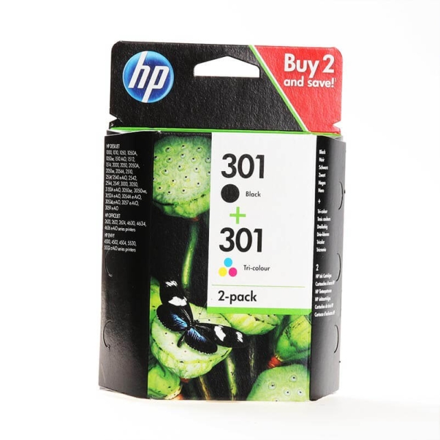 HP Musteet N9J72AE 301 Multipack