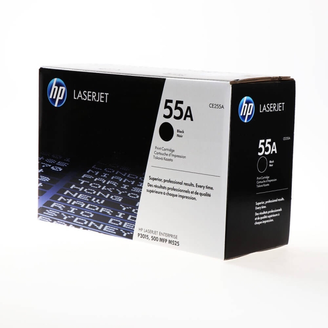 HP Toner CE255A 55A Musta