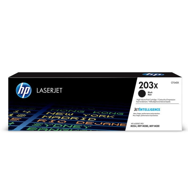 HP Toner CF540X 203X Musta