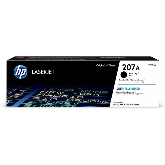 HP Toner W2210A 207A Musta