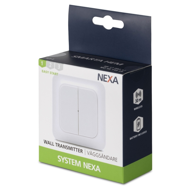 nexa WT-2 Väggsändare 2-kanal Trend