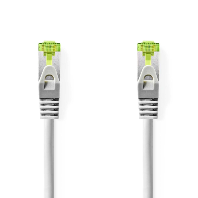 Nedis CAT7 verkkokaapeli | S/FTP | RJ45 uros | RJ45 uros | 3.00 m | Snagless | Pyöreä | LSZH | Harmaa | Label
