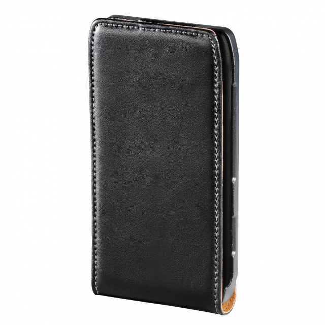 Hama Mobil Laukku Nokia X7 Flip-Front Musta Nahkaa