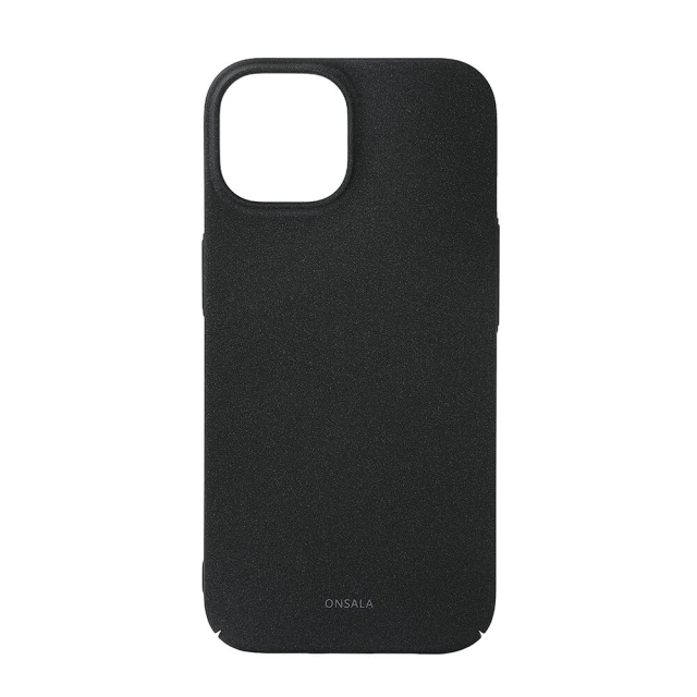 ONSALA Backcover Thin Sand Burst iPhone 15 Black