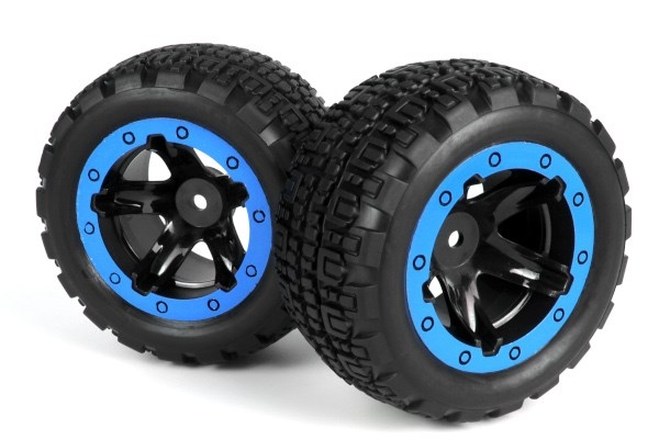 BLACKZON Slyder ST Wheels/Tires Assembled (Black/Blue)