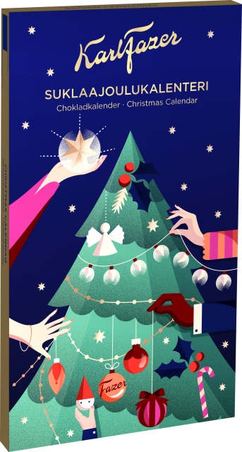 Fazer Karl Fazer Suklaajoulukalenteri -joulukalenteri, 200 g