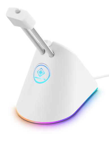 deltaco_gaming Hiiren sidontalenkki, valkoinen/RGB