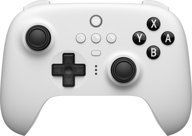 8BitDo Ultimate Bluetooth Controller -peliohjain, valkoinen, Switch / PC