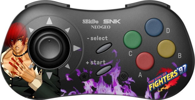 8BitDo NEOGEO Wireless Pad -langaton peliohjain, Iori Yagami Edition, Windows / Android / NEOGEO mini