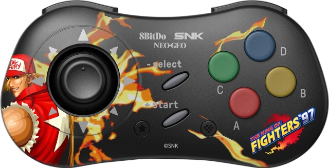 8BitDo NEOGEO Wireless Pad -langaton peliohjain, Terry Bogard Edition, Windows / Android / NEOGEO mini