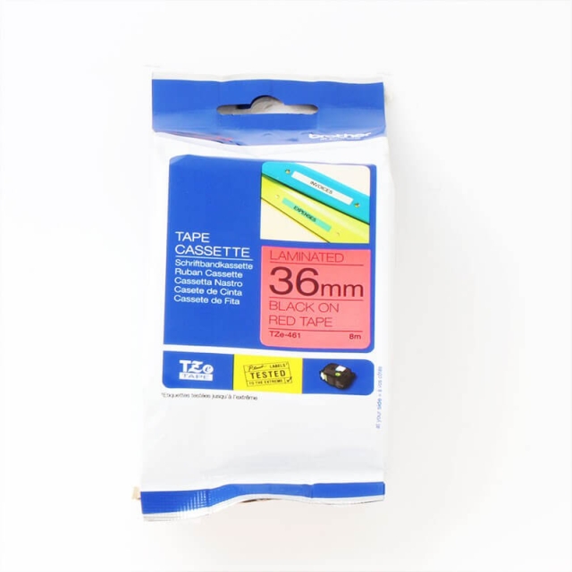 Brother P-Touch TZE-461 36mm Musta päälle Punainen