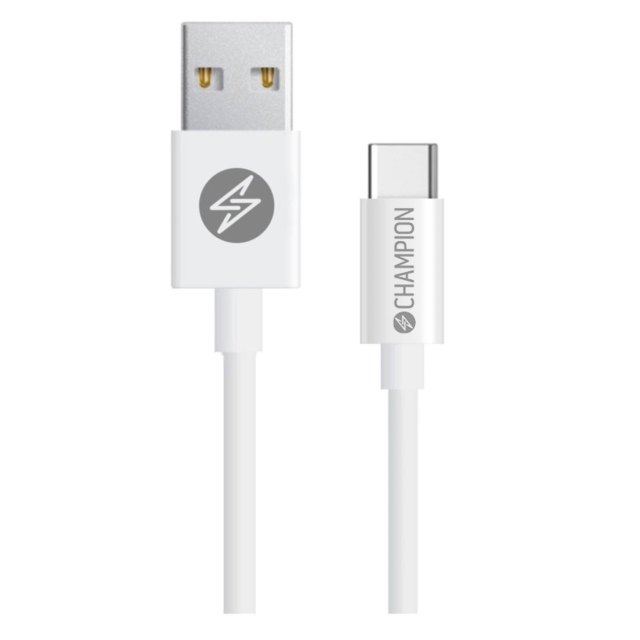 Champion USB-A till USB-C Kabel 2m Vit