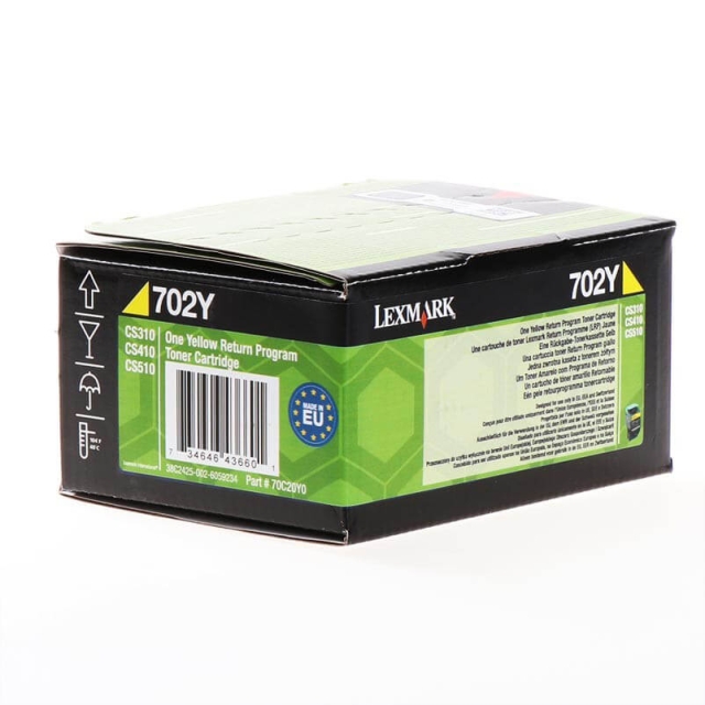 Lexmark Toner 70C20Y0 702 Keltainen Return