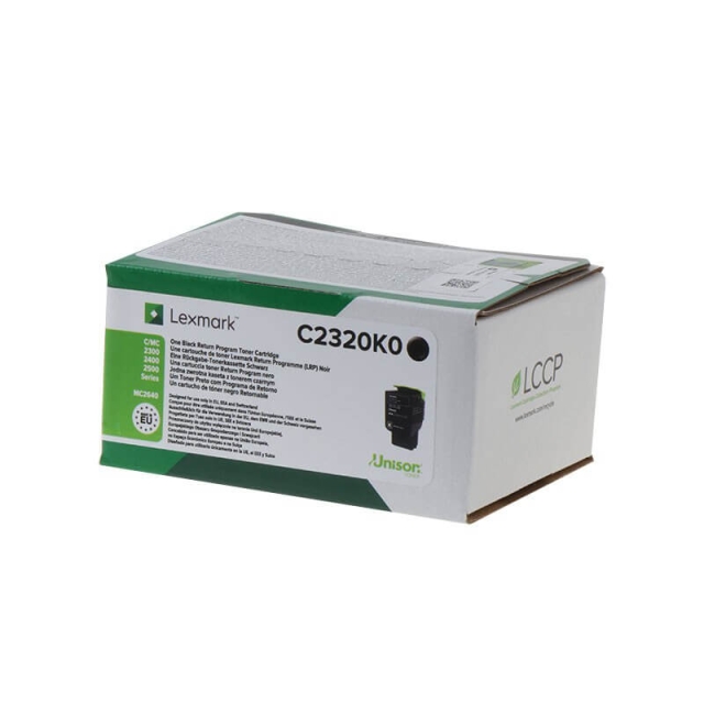 Lexmark Toner C2320K0 Musta