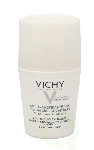 Vichy Deo Antiperspirant 48H Roll On White Cap 50 ml