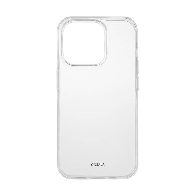 ONSALA Back Recycled Clear Case TPU iPhone 15 Pro Clear