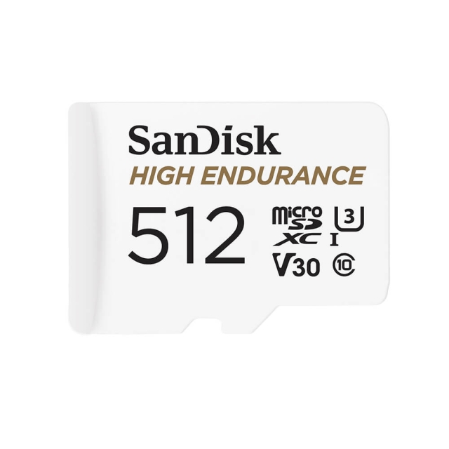 SANDISK Muistikortti MicroSDXC 512GB High Endurance med adap