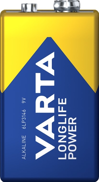 Varta 6LR61/6LP3146/9 V Block (4922) batteri, 1 st. oförpackad alkaliskt manganbatteri, 9 V