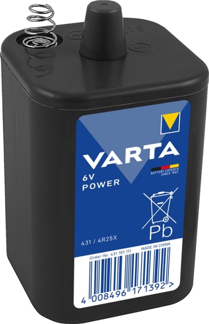 Varta 4R25X (431) batteri, 1 st. folie Zinkklorid batteri, 6 V
