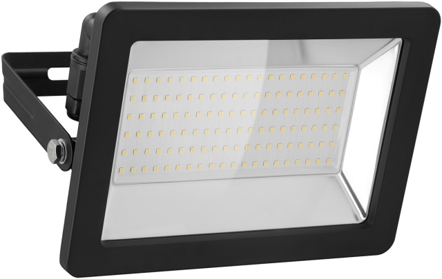 Goobay LED-strålkastare för utomhusbruk, 100 W med 8500 lm, neutralt vitt ljus (4000 K) och M16 kabelgenomföring, lämplig för utomhusbruk (IP65)