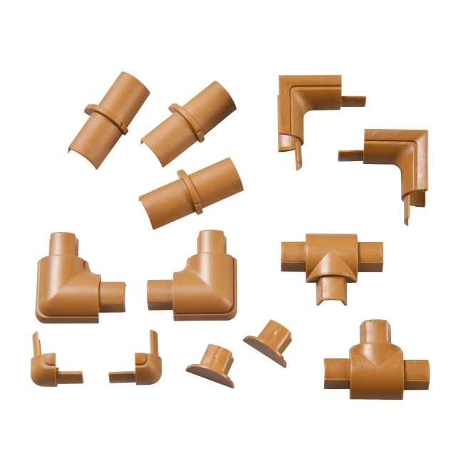 D-LINE Adapterisetti 16x8mm Tammenvärinen