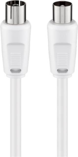 Goobay Antennkabel (80 dB), dubbelskärmad koaxial-plugg > koaxial-plugg (helt skärmad)